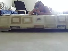 自家製の熟年カップルの寝室のふざけた態度